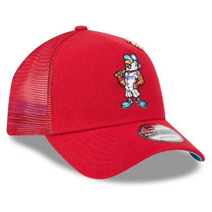 Washington Nationals 2025 Big League Chew A-Frame 9FORTY Adjustable Trucker Hat - Red | New Era