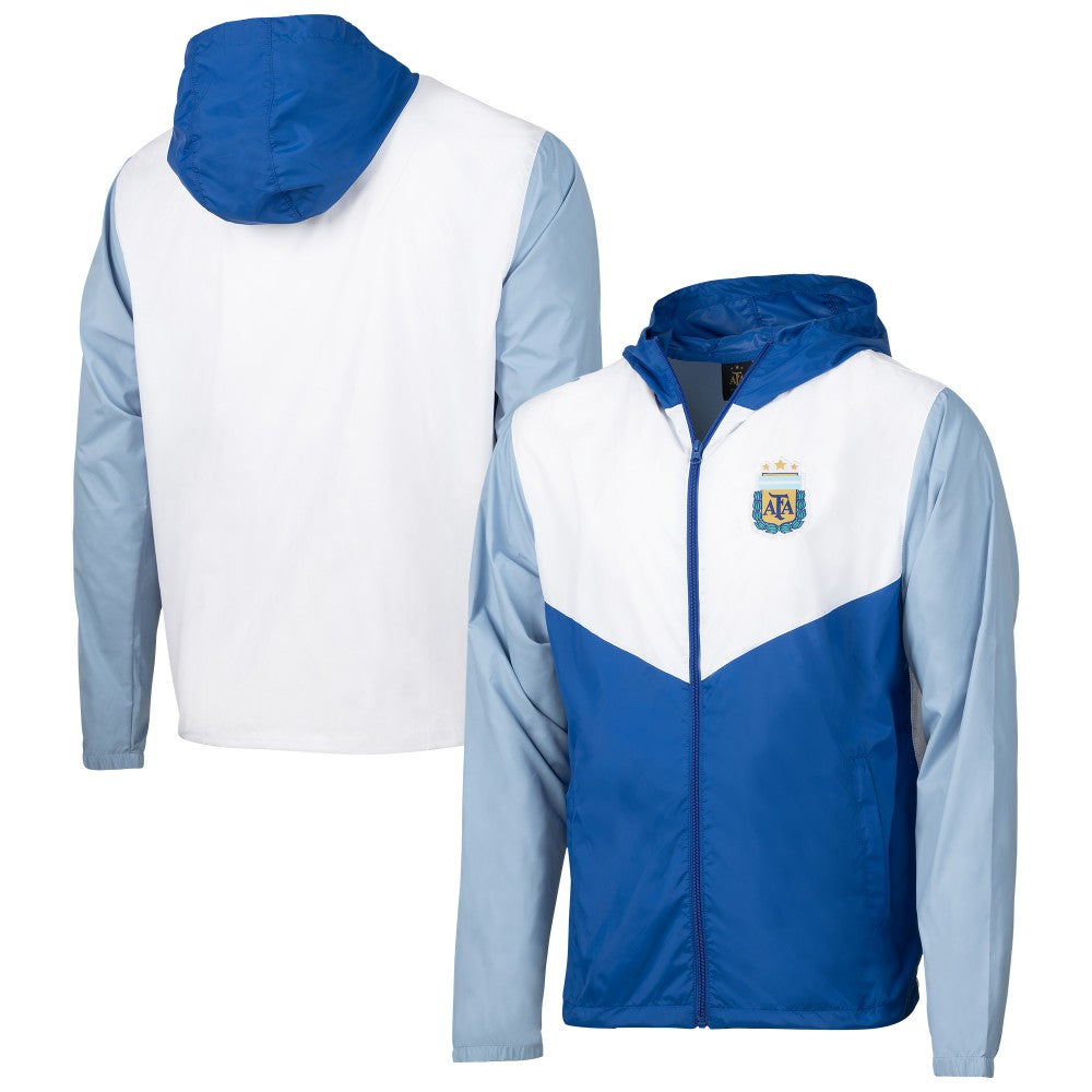 Argentina National Team Block Pro Full-Zip Windbreaker Jacket - Royal outlet