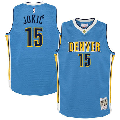 Nikola Jokic Denver Nuggets Youth 2016/17 Hardwood Classics Swingman Jersey sale - Light Blue | Mitchell & Ness online