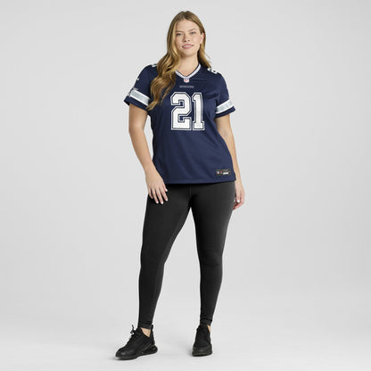 Deion Sanders Dallas Cowboys Women's Team Retired Player Game Jersey - Navy | Nike for sale