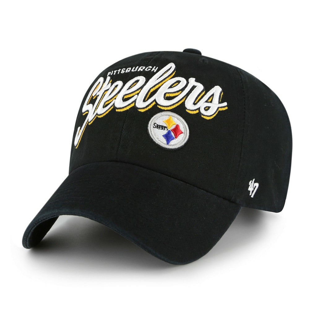 Pittsburgh Steelers '47 Women's Ariana Clean Up Adjustable Hat - Black outlet
