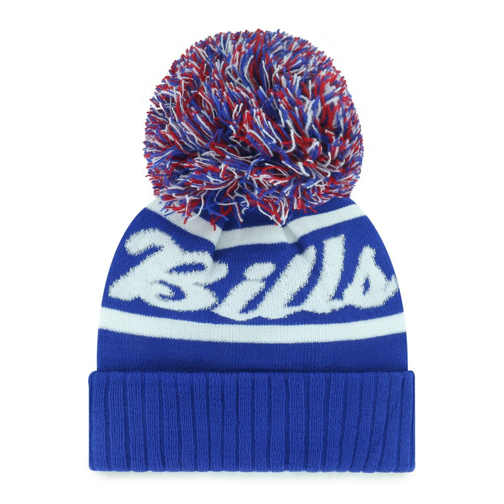 Buffalo Bills '47 Women's Spirited Cuffed Knit Hat with Pom - Royal outlet