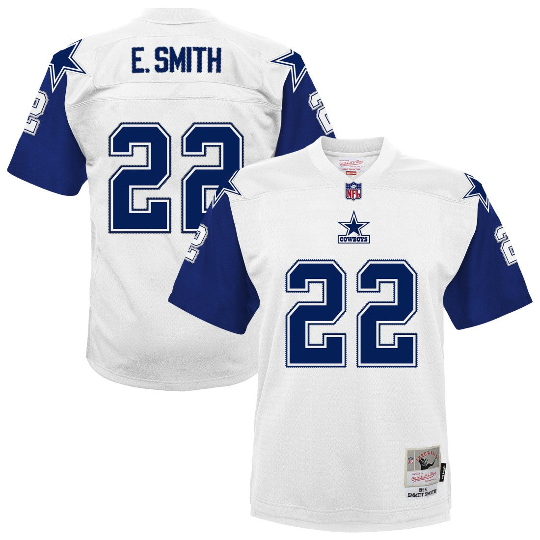 Emmitt Smith Dallas Cowboys Preschool 1994 Alternate Legacy Jersey - White discount