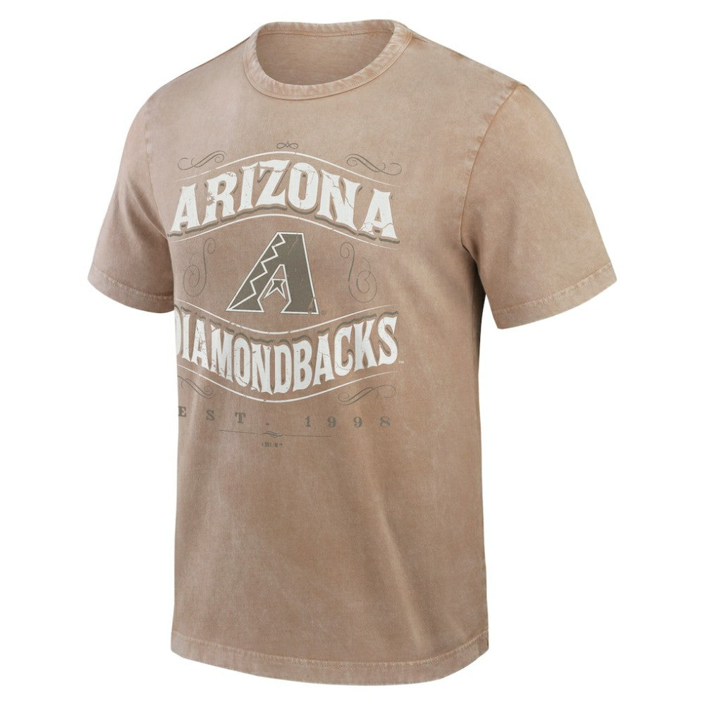 Arizona Diamondbacks Darius Rucker Collection Sun Faded T-Shirt - Tan