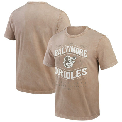 Baltimore Orioles Darius Rucker Collection Sun Faded T-Shirt - Tan
