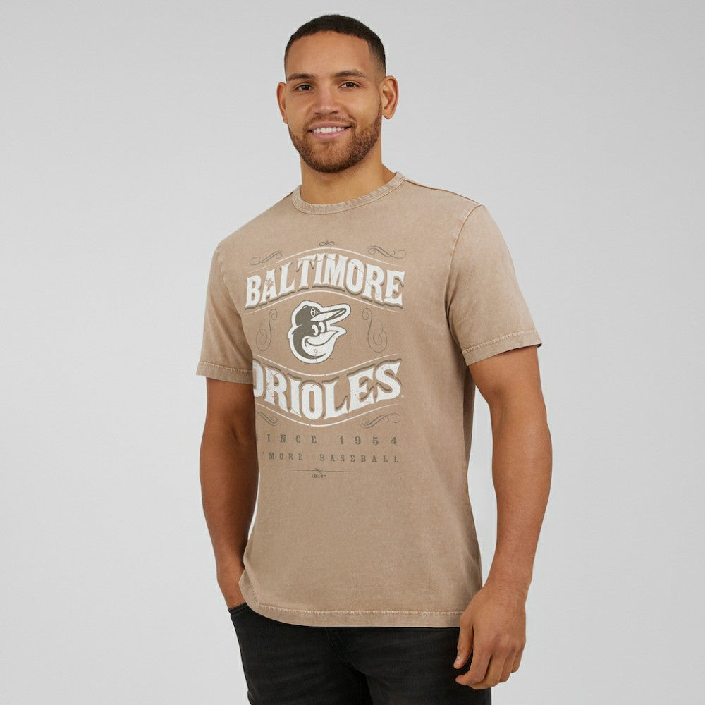Baltimore Orioles Darius Rucker Collection Sun Faded T-Shirt - Tan