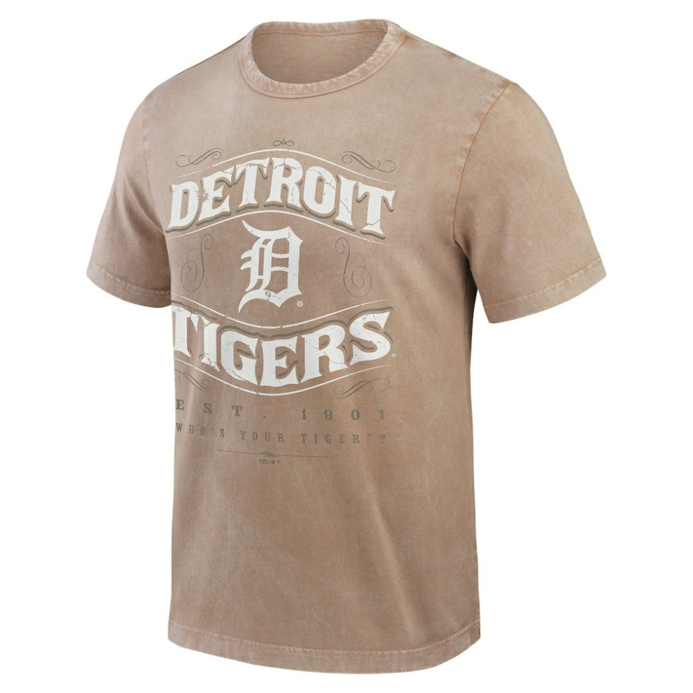Detroit Tigers Darius Rucker Collection Sun Faded T-Shirt - Tan