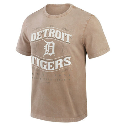 Detroit Tigers Darius Rucker Collection Sun Faded T-Shirt - Tan