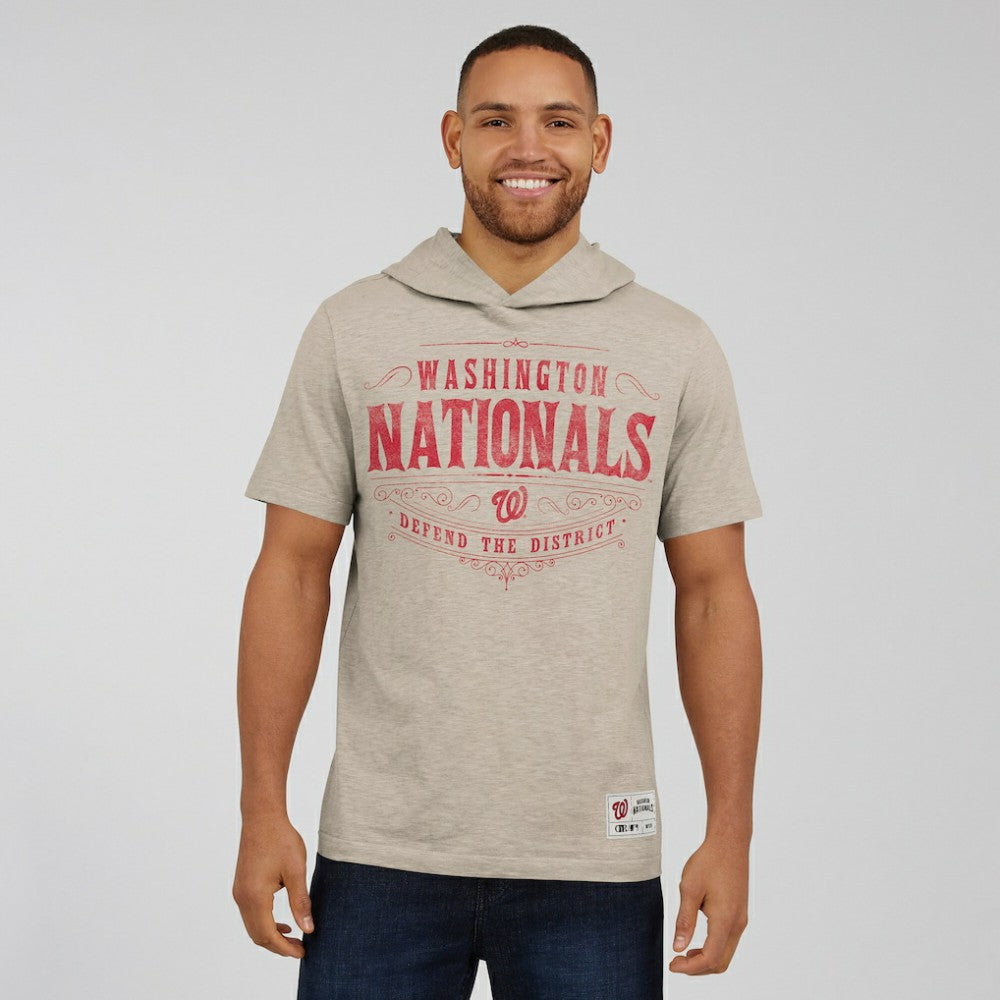Washington Nationals Darius Rucker Collection Distressed Hoodie T-Shirt - Tan