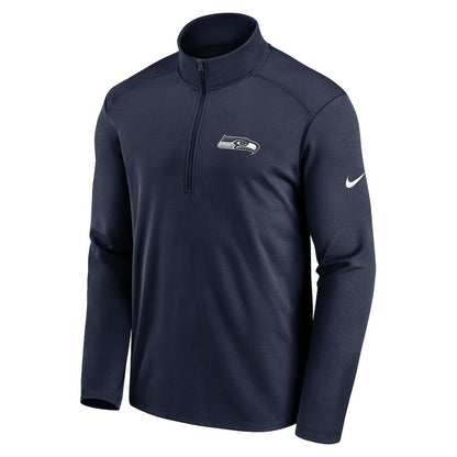 Seattle Seahawks Pacer Half-Zip Pullover - College Navy | Nike for sale