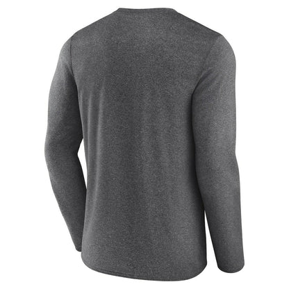 Las Vegas Raiders Fundamentals Long Sleeve T-Shirt - Heather Charcoal sale