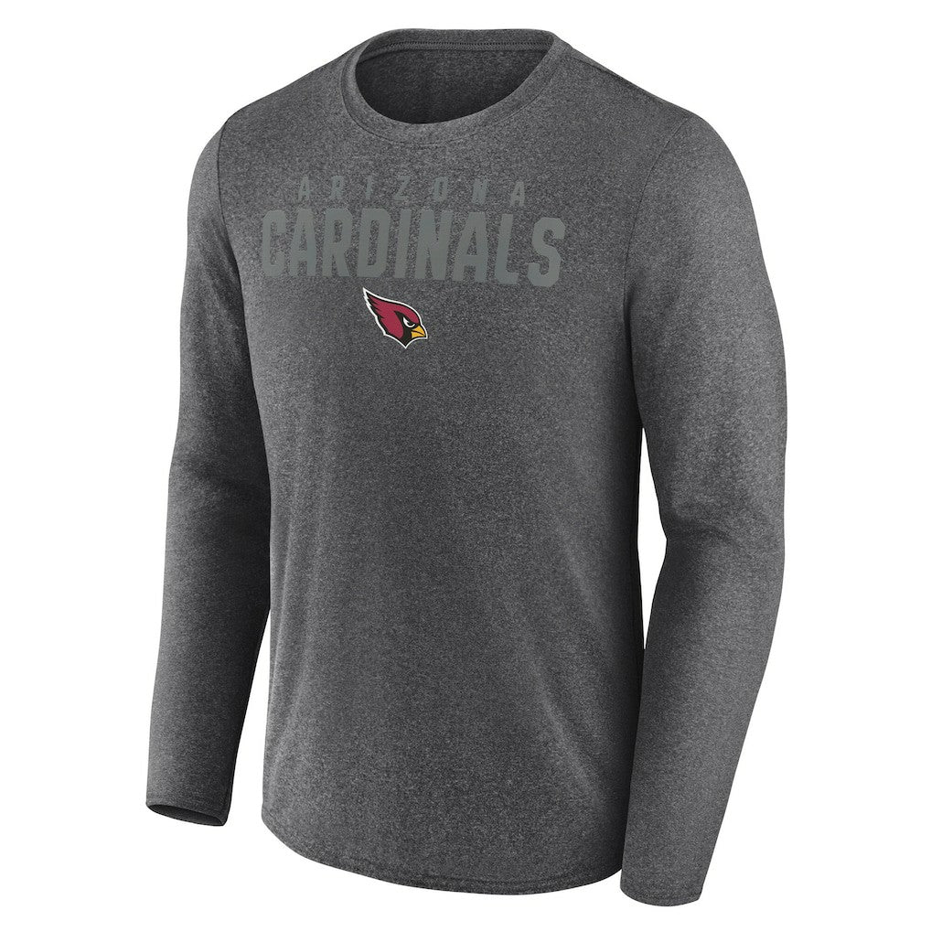 Arizona Cardinals Blackout Long Sleeve T-Shirt - Heather Charcoal for sale