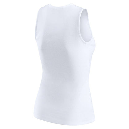 Las Vegas Raiders WEAR by Erin Andrews Women's Ribbed Graphic Tank Top - White discount