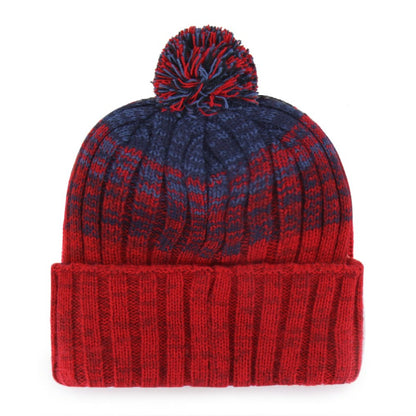 Washington Nationals Cascade Cuffed Knit Hat with Pom - Red | 47 brand