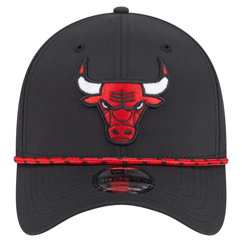 Chicago Bulls Featherweight Poly Rope Flex 39Thirty Hat - Black | New Era sale