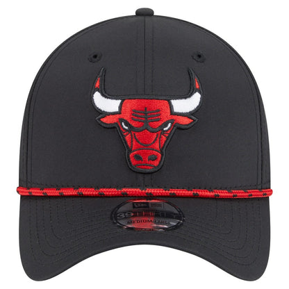 Chicago Bulls Featherweight Poly Rope Flex 39Thirty Hat - Black | New Era sale
