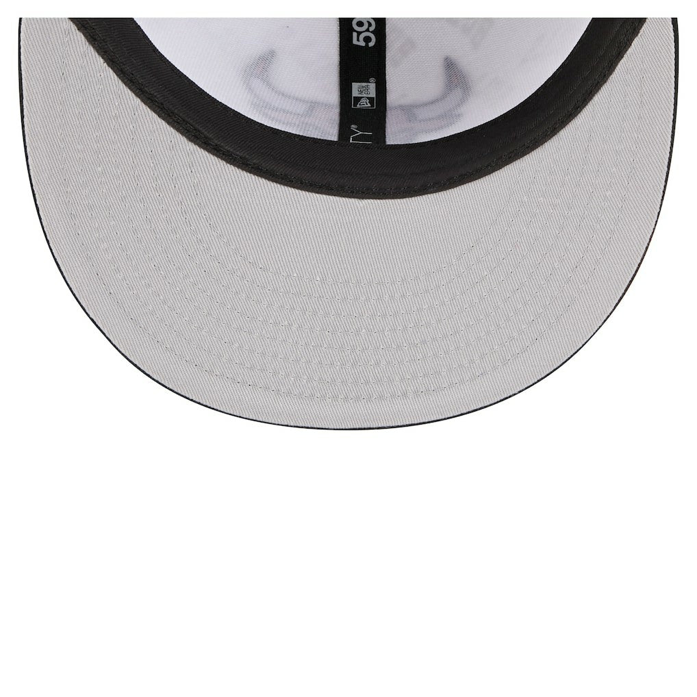 Chicago Bulls Repeat 59Fifty Fitted Hat - White/Black | New Era shop