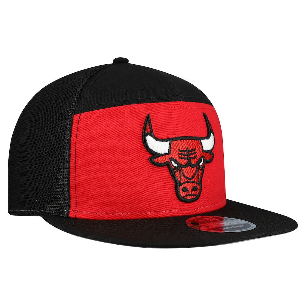 Chicago Bulls Outdoor Split Panel 9FIFTY Snapback Hat - Red/Black | New Era sale
