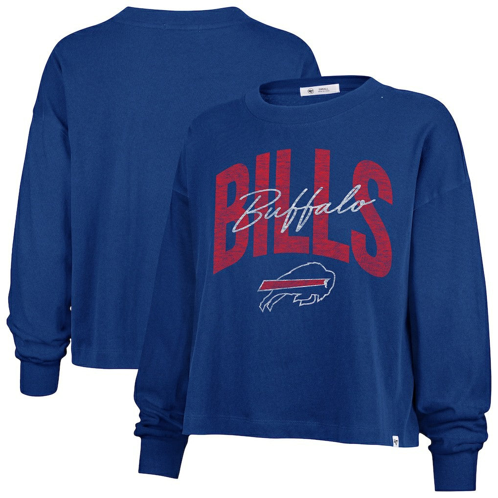 Buffalo Bills '47 Women's Plus Size Muse Sydney Long Sleeve T-Shirt - Royal discount