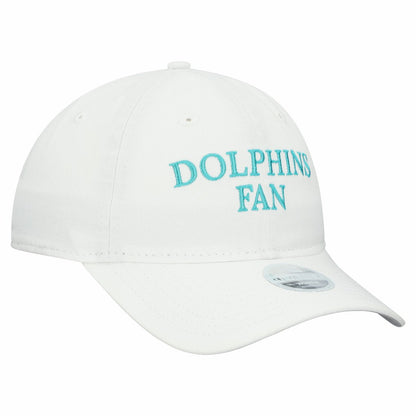 Miami Dolphins New Era Women's Team Fan 9TWENTY Adjustable Hat - White for sale