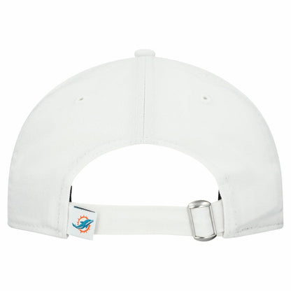 Miami Dolphins New Era Women's Team Fan 9TWENTY Adjustable Hat - White for sale