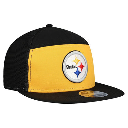 Pittsburgh Steelers New Era Outdoor Split Panel 9FIFTY Snapback Hat - Gold/Black for sale