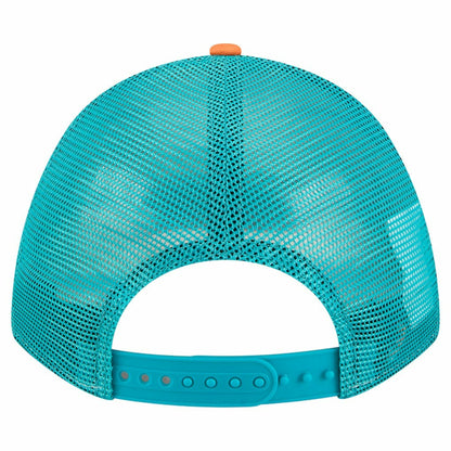 Miami Dolphins New Era Linear A-Frame 9FORTY Adjustable Hat - Orange for sale