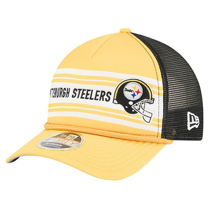 Pittsburgh Steelers New Era Linear A-Frame 9FORTY Adjustable Hat - Gold sale