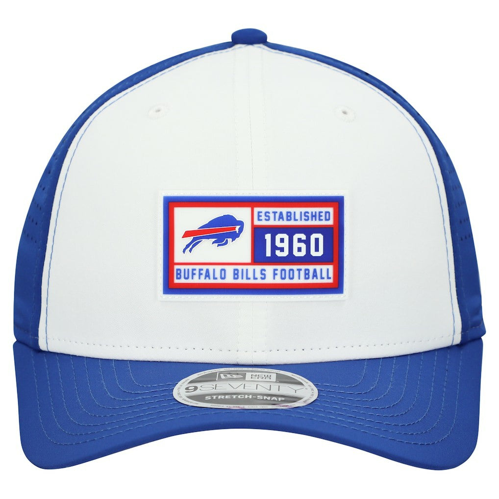 Buffalo Bills New Era Established Patch 9SEVENTY Adjustable Hat - White/Royal for sale