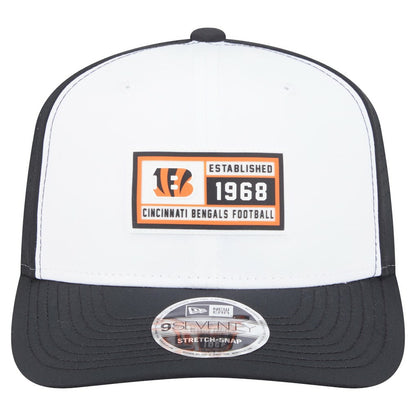 Cincinnati Bengals New Era Established Patch 9SEVENTY Adjustable Hat - White/Black discount