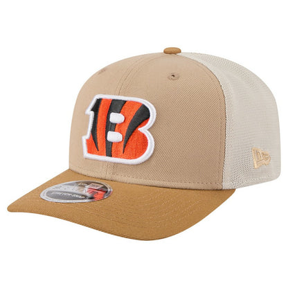 Cincinnati Bengals New Era Two-Tone Trucker 9SEVENTY Adjustable Hat - Light Beige on sale