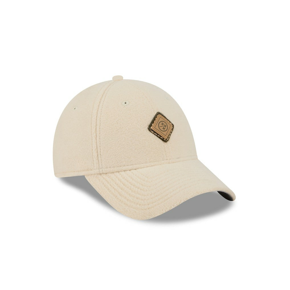 Pittsburgh Steelers New Era Women's Comfy 9FORTY Adjustable Hat - Cream on sale