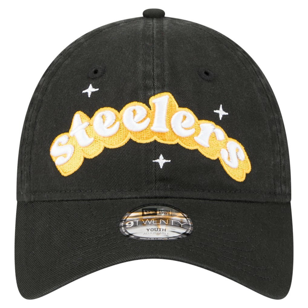 Pittsburgh Steelers New Era Girls Youth Cheer 9TWENTY Adjustable Hat - Black online