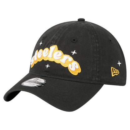 Pittsburgh Steelers New Era Girls Youth Cheer 9TWENTY Adjustable Hat - Black online