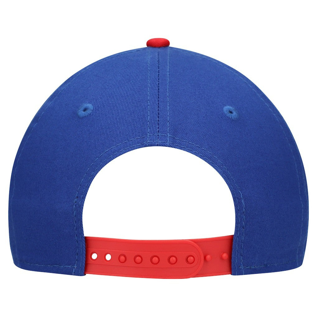Buffalo Bills New Era Youth Arch COOLERA 9FORTY A-Frame Adjustable Hat - Royal/Red cheap