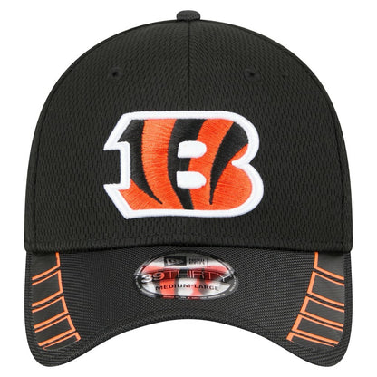 Cincinnati Bengals New Era Visor Hit 39THIRTY Flex Hat - Black sale