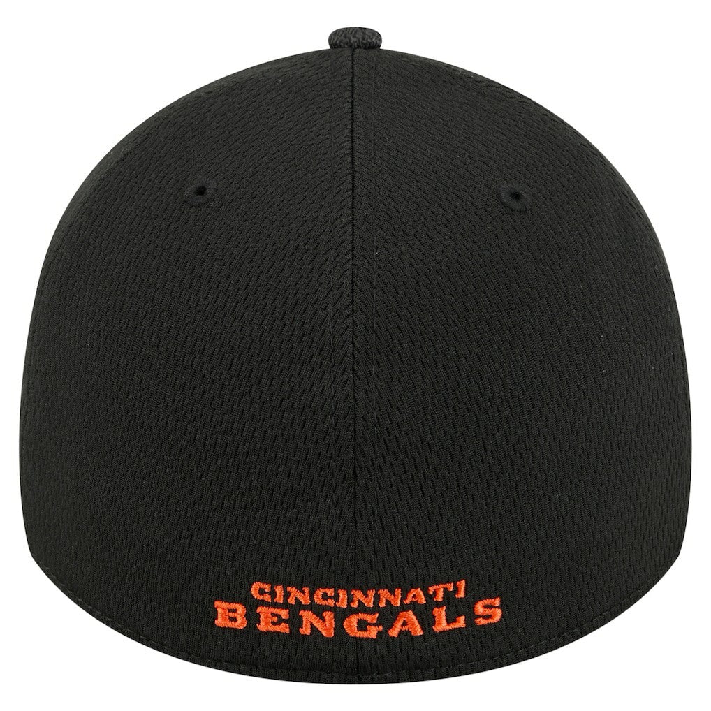 Cincinnati Bengals New Era Visor Hit 39THIRTY Flex Hat - Black sale