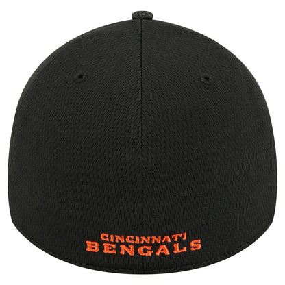 Cincinnati Bengals New Era Visor Hit 39THIRTY Flex Hat - Black sale