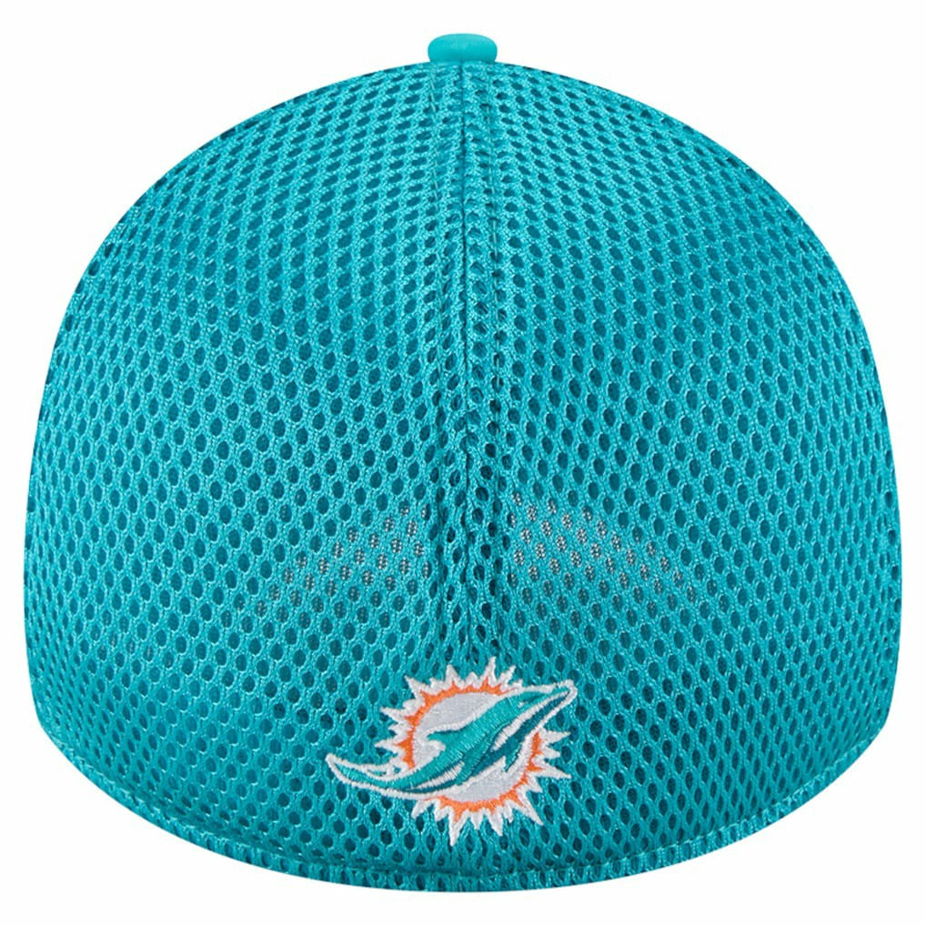 Miami Dolphins New Era Outline 39THIRTY Flex Hat - Aqua on sale