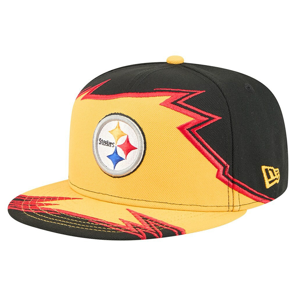 Pittsburgh Steelers New Era Break 59FIFTY Fitted Hat - Black/Gold outlet