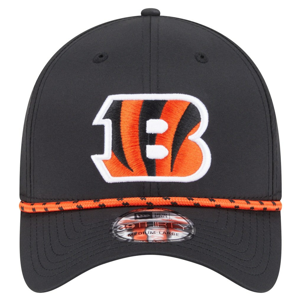 Cincinnati Bengals New Era Perforated 39THIRTY Flex Hat - Black sale