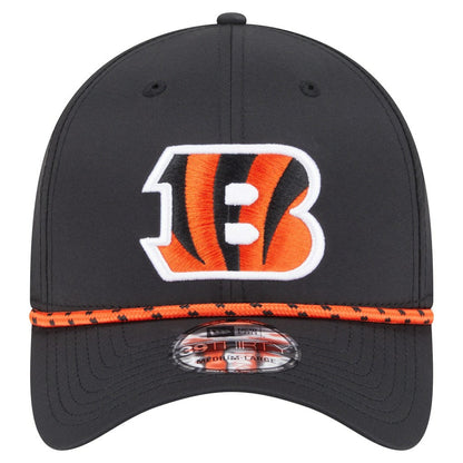 Cincinnati Bengals New Era Perforated 39THIRTY Flex Hat - Black sale