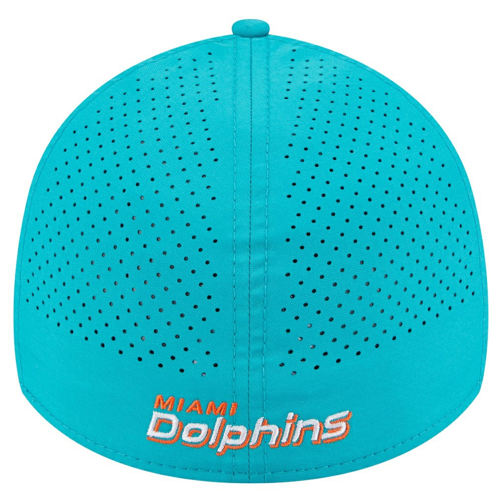 Miami Dolphins New Era Perforated 39THIRTY Flex Hat - Aqua sale