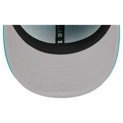 Miami Dolphins New Era Tri-Hit 59FIFTY Fitted Hat - Aqua on sale