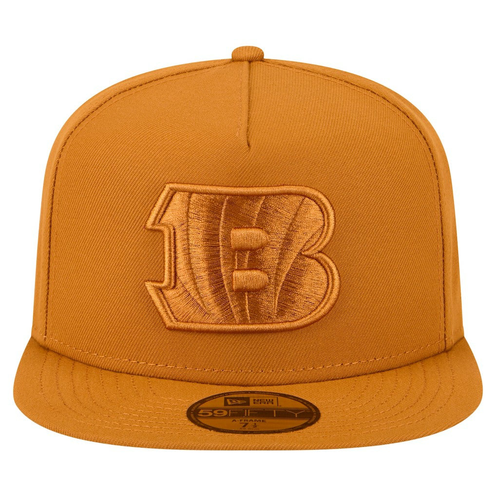 Cincinnati Bengals New Era Color Pack A-Frame 59FIFTY Fitted Hat - Brown online