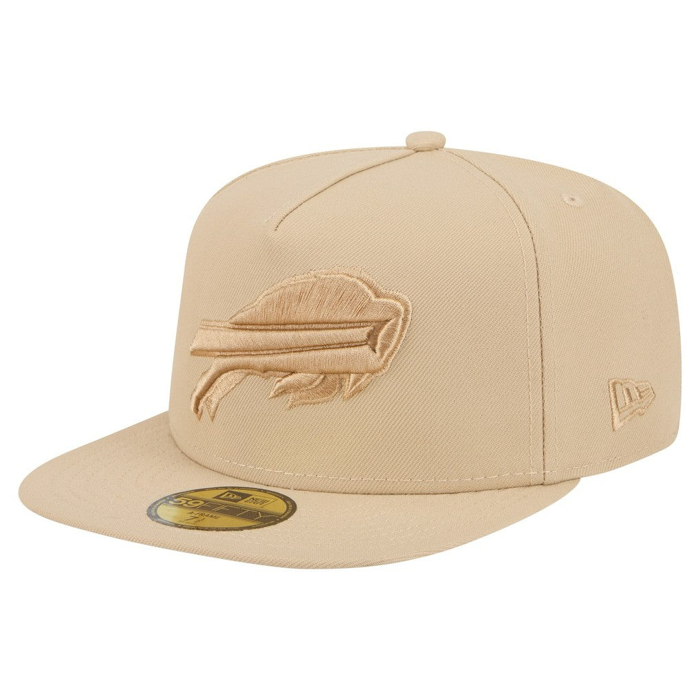 Buffalo Bills New Era Color Pack A-Frame 59FIFTY Fitted Hat - Light Beige on sale