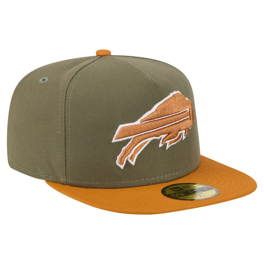 Buffalo Bills New Era Color Pack A-Frame 59FIFTY Fitted Hat - Olive/Brown outlet
