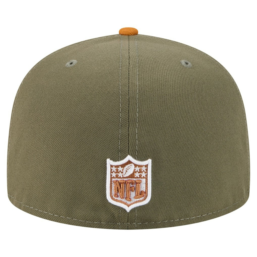 Cincinnati Bengals New Era Color Pack A-Frame 59FIFTY Fitted Hat - Olive/Brown discount