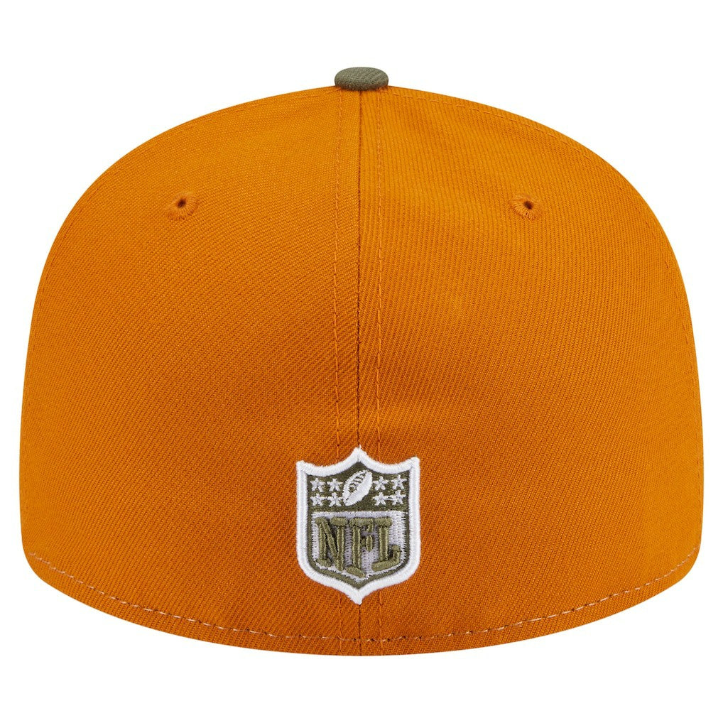 Pittsburgh Steelers New Era Two-Tone Color Pack Split Panel 59FIFTY Fitted Hat - Olive/Brown sale