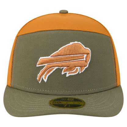 Buffalo Bills New Era Two-Tone Color Pack Split Panel 59FIFTY Fitted Hat - Olive/Brown for sale